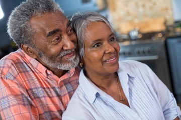 Fototapeta premium Close up of thoughtful couple looking away