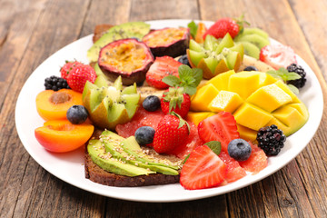 mixed fruits for healthy breakfast
