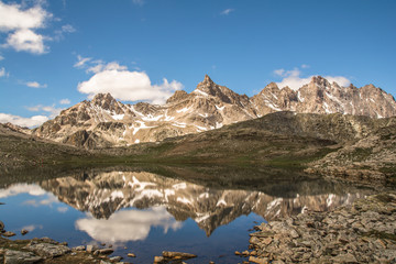 Naklejka premium Chambeyron, Valle Maira, Acceglio, Italia