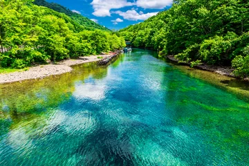 Fotobehang Slaapkamer Hokkaido Natuur Meer Shikotsu  © beeboys