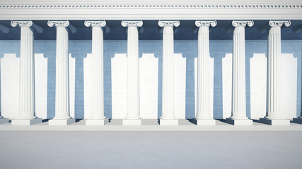 3d render from imagine roman column  white column