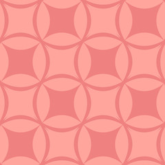 Seamless artistic motif in pink color