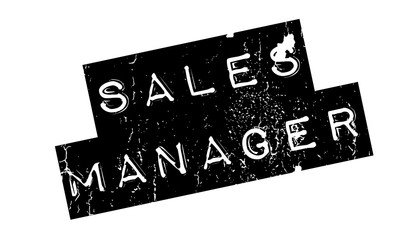 Sales Manager rubber stamp. Grunge design with dust scratches. Effects can be easily removed for a clean, crisp look. Color is easily changed.