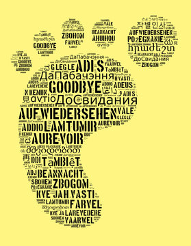 Word Goodbye in different languages