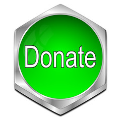 Donate Button - 3D illustration