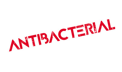 Antibacterial rubber stamp. Grunge design with dust scratches. Effects can be easily removed for a clean, crisp look. Color is easily changed.