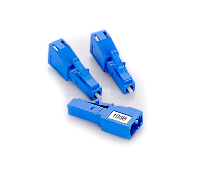 attenuator fiber on white background