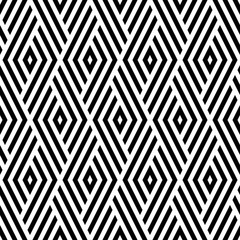 Vector naadloos patroon. Moderne stijlvolle textuur. Monochroom geometrisch patroon met ruiten.