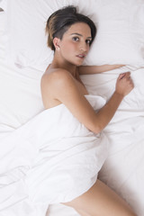 Obraz na płótnie Canvas Sexy woman in bed