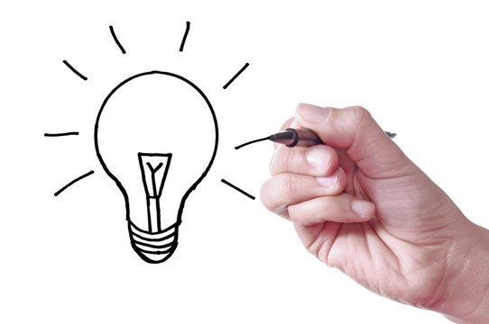 Light bulb sktech