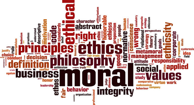 Moral word cloud