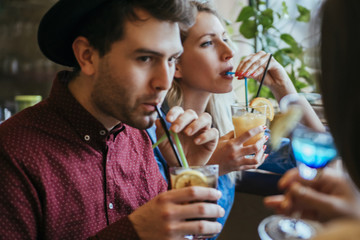 Young People In A Restaurant