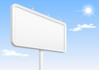 Template city banner or billboard with illumination for advertising. Vector graphics.