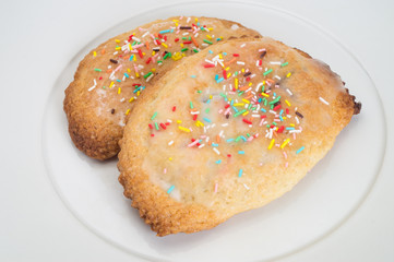 Typical stuffed biscuits with  with ricotta and chocolate.
