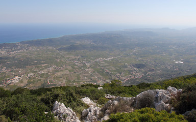 Fototapeta na wymiar View from Kaki Rahi Tower, Zakynthos