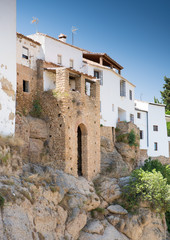 Fototapeta na wymiar Ancient Gateway - Ronda, Andalucia, Spain Archway Ronda, Andalucia, Spain