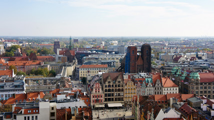 Fototapeta na wymiar View of Wroclaw (Poland)