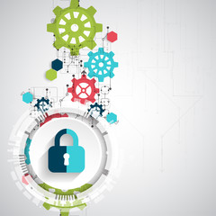 Protection concept. Protect mechanism, system privacy.