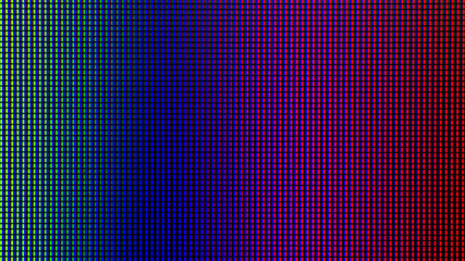 Closeup LED bulb diode from computer monitor screen display panel for electricity or technology concept design.