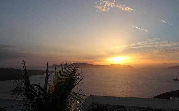 Sunset Fira, Santorini, Greece