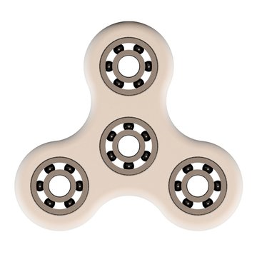 Snow Fidget Spinner - 3D Illustration Render Modern