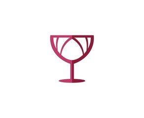 Wine glass logo