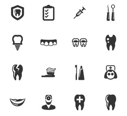 Dental icons set