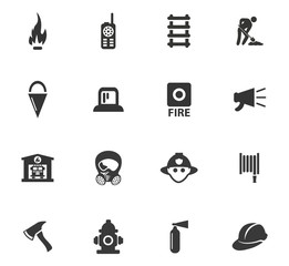Fire-brigade icon set