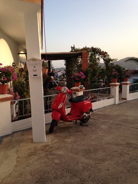 un scooter en espagne