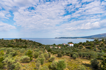 Fototapeta na wymiar Amazing view of the greek island Thasos