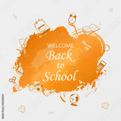 welcome back banner template