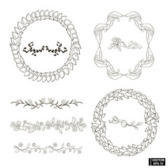 Set of frames and dividers.