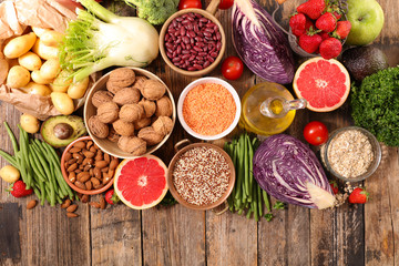 selection of healthy food