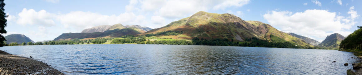 Reflections in Buttermere in Lake District