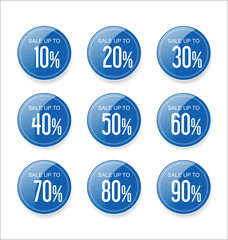Discount sale stickers collection