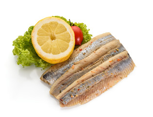 mackerel fish isolated on white background
