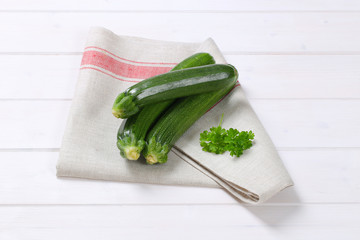fresh green zucchini