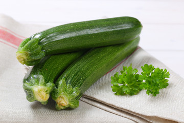 fresh green zucchini
