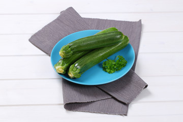 fresh green zucchini