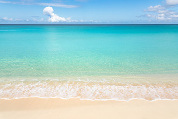 Calm tropical beach with turquoise water