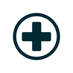 First aid medical cross icon vector illustration eps