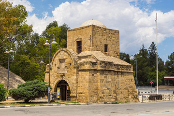 Fototapeta na wymiar The Kyrenia Gate view in Nicosia. Nicosia is popular tourist destination in Northern Cyprus.