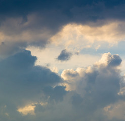 landscape with dramatic light