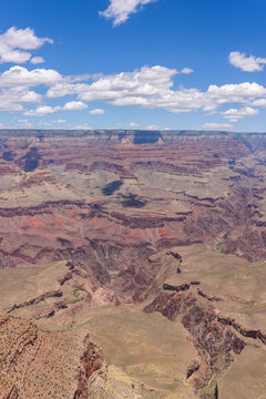 Grand Canyon -  Mather Point view to Grand Canyon National Park - travel destination in  Grand Canyon Village, Arizona - United States of America- beautiful rock formations