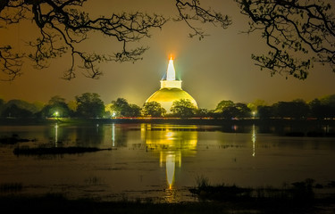 HDR Photography  Of The Ruins Of Anuradhapura, Sri Lanka. Anuradhapura Is The First Most Ancient Of...