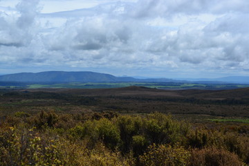 Landscape with mountains in New Zealand