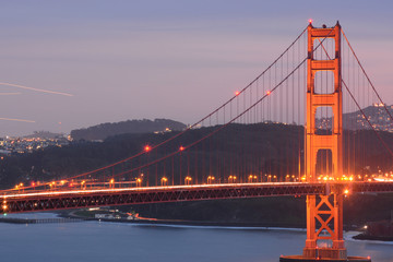 The bridge Golden Gate in San Francisco, California