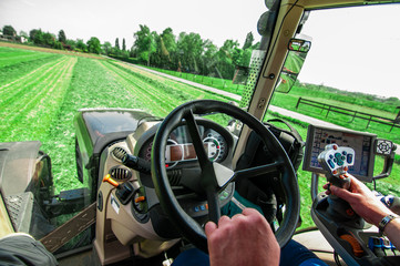 tractor woring