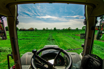 tractor woring