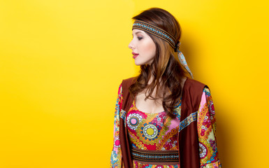 Portrait of Young hippie girl